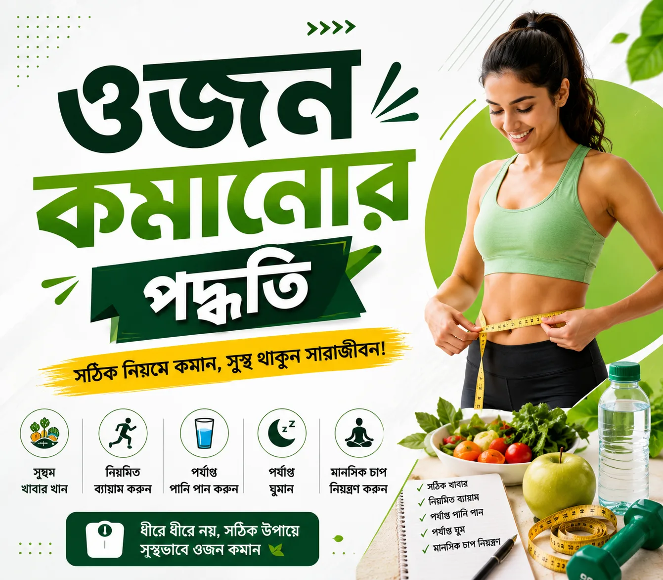 ওজন কমানোর বৈজ্ঞানিক পদ্ধতি